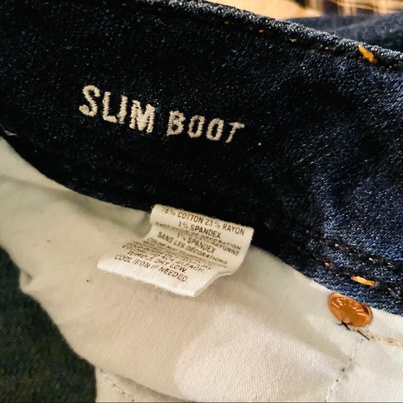 Two American Eagle Slim Boot Jeans Size0 - Picture 7 of 8